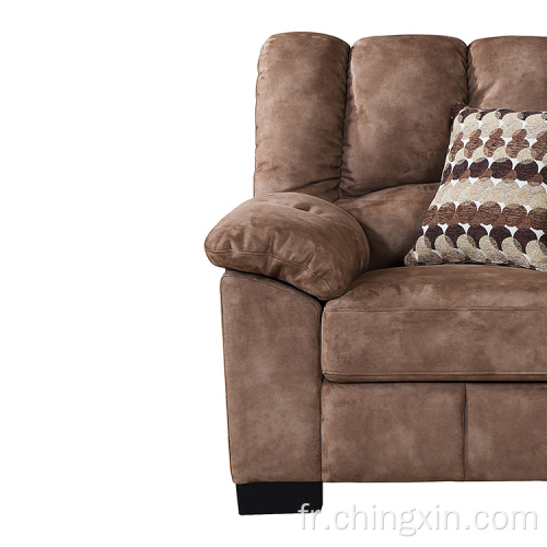 Le sofa sectionnel de tissu place des meubles de sofa de salon d&#39;une place